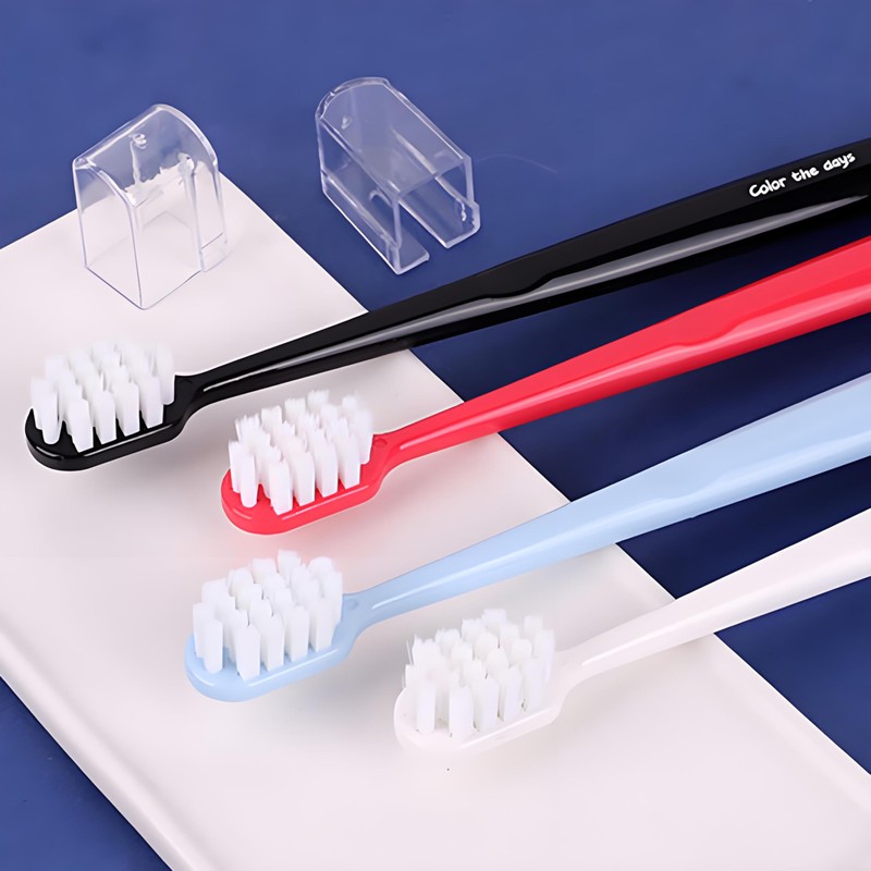 FWCXKK 4PCS Ultra Soft Silk Toothbrush for Adults Extra Soft