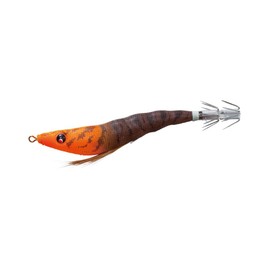 Duel A1626-LOBW Squid Jig EZ-SLIM Cloth, 3.1 inches (80 mm), 0.1 oz (4 g), Luminous Orange Brown, Squid Metal Dropper
