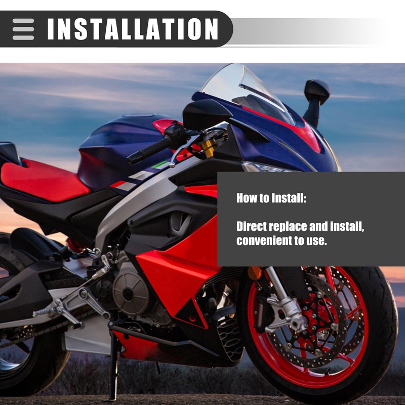 Motoforti Universal Motorcycle Scooter Reflectors, 2.2 Inch Dia, Plastic, 2pcs