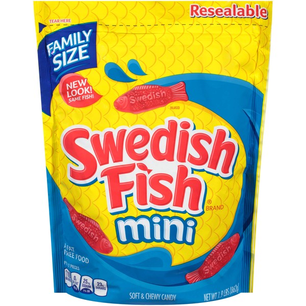 Caramelo sueco de pescado suave y masticable, bolsa