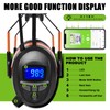 Safety Earmuffs with Bluetooth FM Radio for Mowing, NRR 29dB