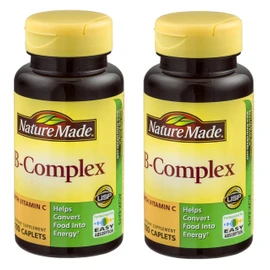 Nature Made Vitamin B-Complex Caplets 100 Caplets (Pack of 2)