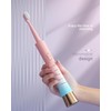 AJELU Pink & Blue Gradient Rechargeable Sonic Electric Toothbrush for