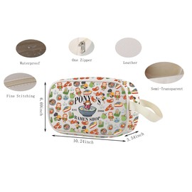 Lywjyb Birdgot Animated Movie Clear Makeup Bag Japanese Anime Inspired Gift Anime Ponyo Lover Merch (Poyo Bag)