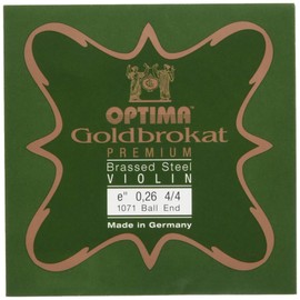 Gold Bro Cut Premium Brass Violin Strings E-Wire (0.26 Ball End)