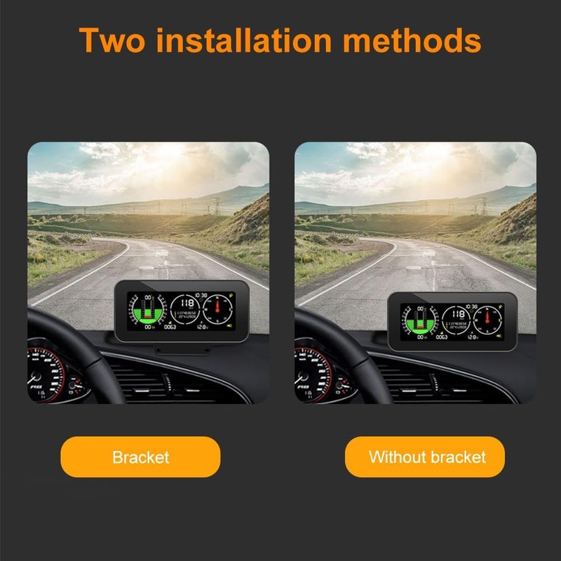 OBEST Car Head Up Display,GPS Speedometer,Inclinometer for Off-Road Driving,Color High-Definition