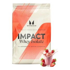 Suplemento en polvo Myprotein Pre entrenamiento sabor malteada de fresa                                                                               