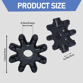 2PCS Flexible Steering Coupler 56315-2K000FFF, Compatible with Hyundai Sonata Elantra Santa Fe Azera Veloster, Kia Soul Optima Forte Cadenza, Car Steering Repair Parts