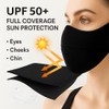 KUKASEN Sun Protection Breathable Face Mask UPF 50+, Reusable Ice