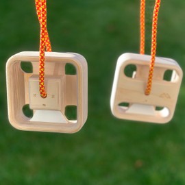 Nature Care MegaEdge Portable Rock Climbing Hangboard | 10-35mm deep edges, 110, 80, 45mm pinches | Finger Strength Training Device | by MUSCLE MOUNTAIN® (Pair)