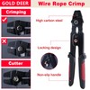 GOLD DEER 102PCS Wire Rope Crimping Tool Kit Ferrule Crimping