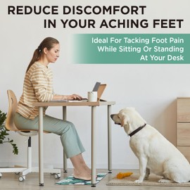 Foot Massage Pad Relief & Realaxation - Foot Massage Pad Reflexology Mat, Portable Easy to Use Anywhere