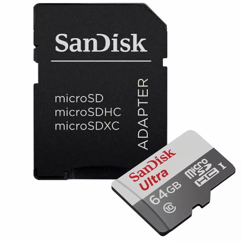 SanDisk 64 GB SDSQUNS-064G-GN3MA Class 10 Ultra Android MicroSDXC Memory
