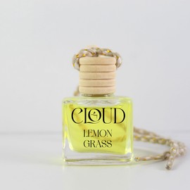CLOUD Car Diffuser Hanging Pod - Oud Serenity,French Rose, Boutique, Lemon Grass Car Air Freshener Combo 15 ML Natural Fragrance Oil in Glass Bottle with Wooden Diffuser Lid |Last Upto 30 Days|Pack 4