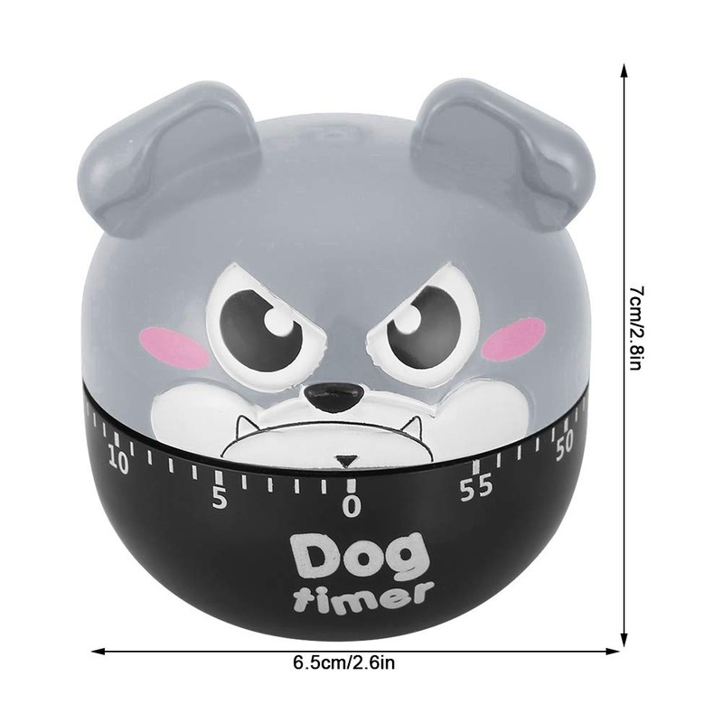 Tomotato Mechanical Kitchen Timer, Adorable Dog Shaped Wind Up Timer