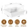 50 Pack Small Charcuterie Boxes with Clear Lids - Disposable