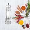 Transparent Spice Mill, Acrylic Pepper Mill, Salt Mill, Manual with