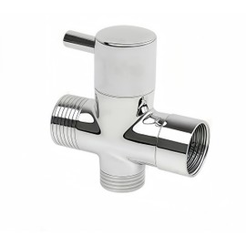 SantiCleana All-Metal T-Valve for Bidet Sprayer Kits – Leak-Proof, Adjustable Water Pressure Valve with Durable Metal Nuts