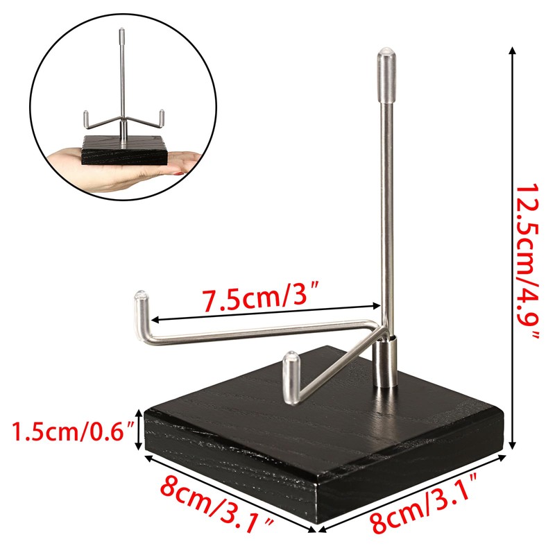 Hipiwe Adjustable Stainless Steel Arm Display Stand Easel with Wooden