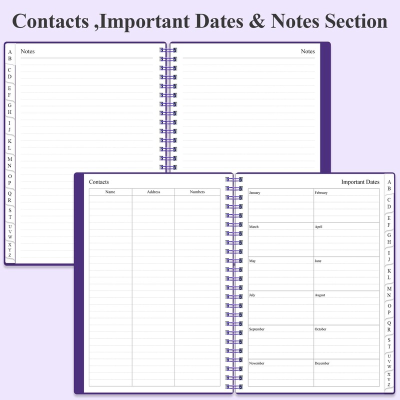Address Book with Alphabetical Tabs - A5 Telephone & Address