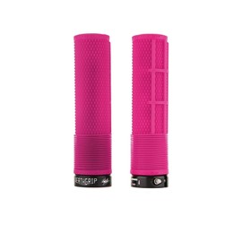 Dmr Deathgrip MTB Mountain Bike Cycle Handle Bar Grips Lock On - Pink Flangeless Thick Soft