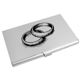 Azeeda 'Wedding Ring Pair' Business Card Holder/Credit Card Wallet (CH00042111)