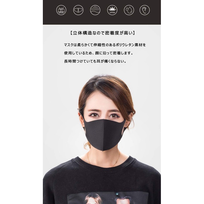 Mask, Black, Mask, Individually Packaged, Dustproof, Mask, 3D Mask, Pollen
