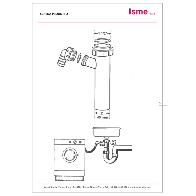 Schläfer 439001 | Universal Adjustment Tube - 1 1/2 and