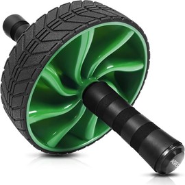 Ab Roller Wheel - Core Strength Training Equipment for Home Workouts, Fitness Tool for Men and Women - Color: 2-Mode Black