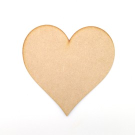 2cm MDF Hearts - Pack of 25 - Wooden Cut Out Craft Shape, Embellishments (2cm / 20mm)