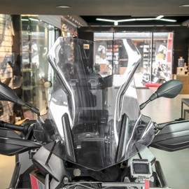 Motorcycle Windshield Deflector Windscreen Fit for R1200GS/Adventure 2013-2019 R1250GS/Adv 2018-2023 Wind Shield Screen Visor Flyscreen, Transparent