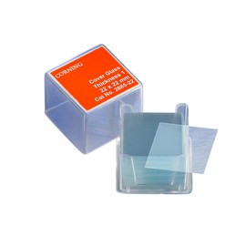 PYREX 18x18 mm Square #1 Cover Slip Glass 2845-18 (Pack of 200)