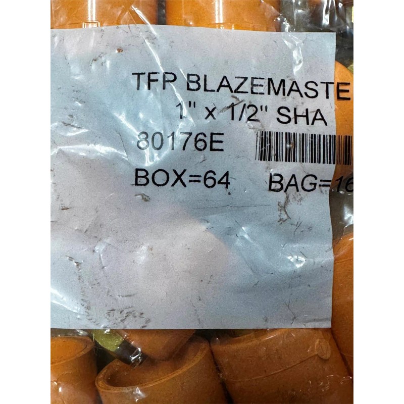 TYCO FIRE PRODUCTS 16x Pack TFP Blazemaster 80176E 1" x