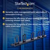 StarTech.com 19” Server Rack Cable Management Panel w/ D-Ring Hooks
