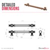 Decoranddecor Verna Traditional T-bar Antique Style Cabinet Pulls Drawer Handles