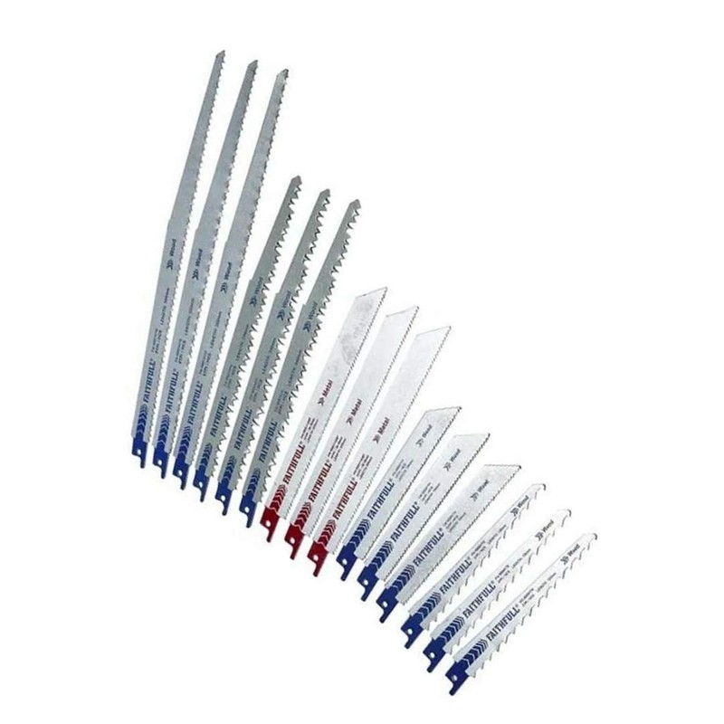 Faithfull FAISBSSET15M Reciprocating Sabre Saw Blade Set - 15 Piece.