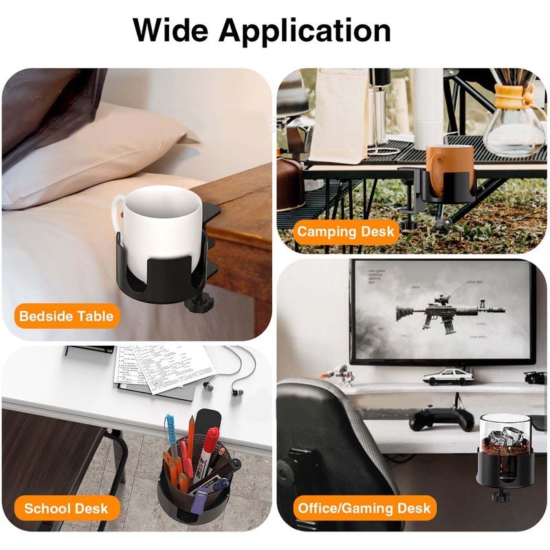 SAVOSWEET Creative Office Cup Holder Made of Aluminium Alloy Materials,