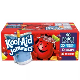 Kool-Aid KOOL AID JAMMERS VARIETY PACK GREAT FOR LUNCHBOXES, CHERRY (40 POUCHES PER BOX)