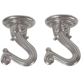 WESTINGHOUSE Lighting Corp 70444 1-1/2 Pewter Swag Hook, 2-Pack, No Size, No Color