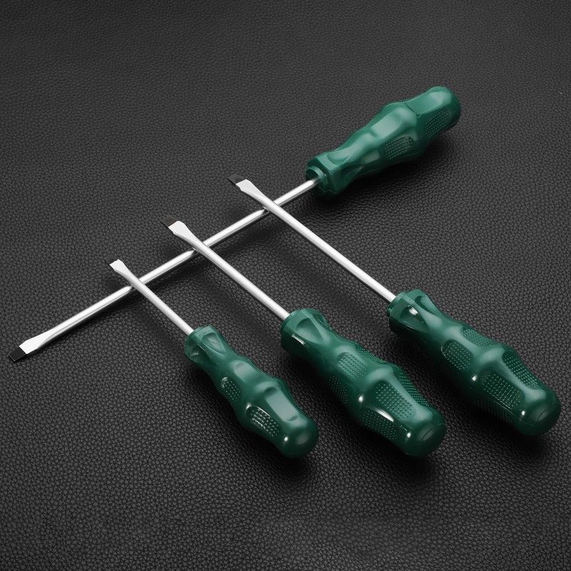 sourcing map SL6 Flat Head Screwdriver 9.8" Magnetic Slotted Screwdrivers