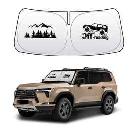 for GX550 2024-present Windshield Sun Shade Car Front Window Covers Sun Visor Protector Foldable Blocks UV Rays Sunshade Shield for GX 550 Accessories (GX550 Off)