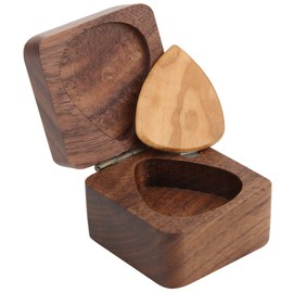 Guitar Pick Holder Wooden Pick Holder Pick Storage Box Musical Pick Holder for Guitar Player