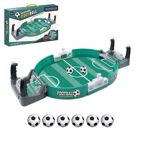 Towwoo Mini Table Football with 6 Balls, Interactive Table Football