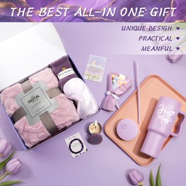 Birthday Gifts for Women - Get Well Soon Basket Thinking of you Self Care Box Gifts for Her, Mom, Sister, Best Friend, Girlfriend, Coworker, Wife Ink. 40 oz Tumbler Blanket Bracelet