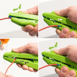 WEICON TOOLS Duo Crimp No. 300 Green Line | Sustainable Raw Materials | Stripping and Crimping in One Tool