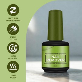 Gel Nail Polish Remover - 15ml Fast Effective Gel Polish Remover With Scraper - gel nail remover Within 3-5 Minutes - nail Varnish Remover - No Need Soaking Wrapping gelremover For Nails