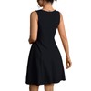 Vidifid Women's Sleeveless Boat Neck Mini Dress Summer A-Line Club