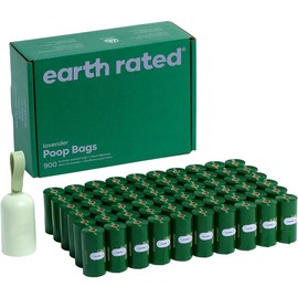 Dog Poop Bag Holder with 15 Unscented Bags, Durable and Leakproof, 1 Dispenser:_Lavender_1 Dispenser, 900 Bags