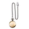 Mudder Classic Smooth Vintage Steel Mens Pocket Watch Xmas(Bronze)