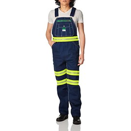 Liberty mens Hi-vis Bib overalls and coveralls workwear apparel, Db Yel-tape (Dy9), 38W x 32L US